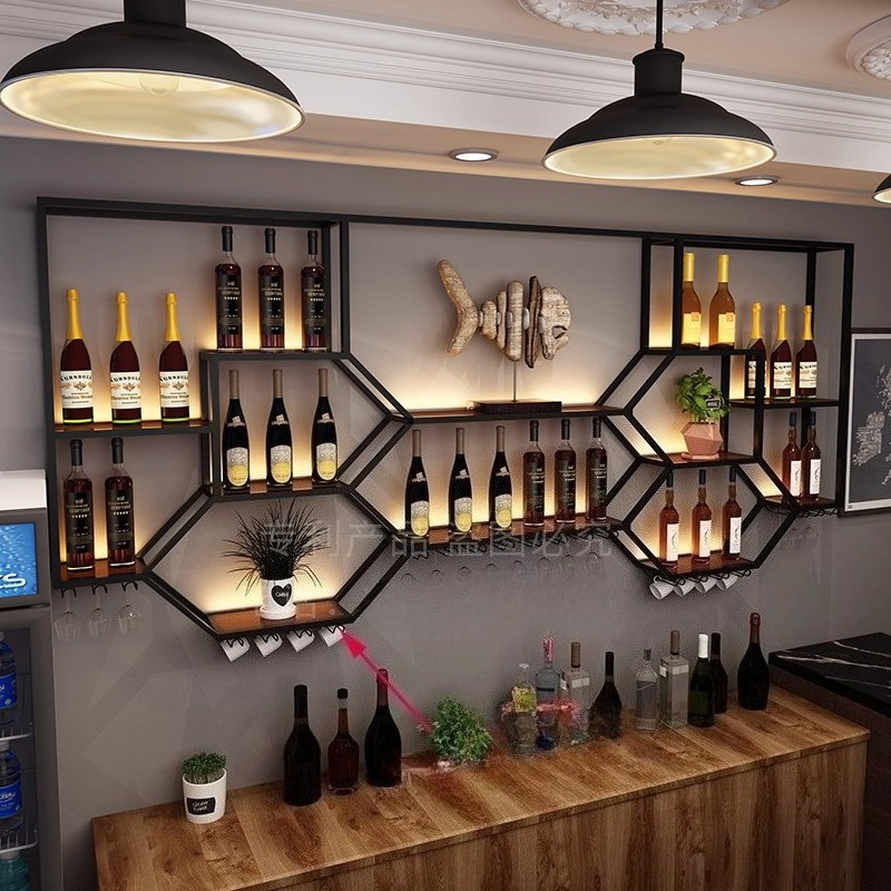 Metal Shelves Wine Cabinet Liv - đánh giá và giá Home Bar Shelves