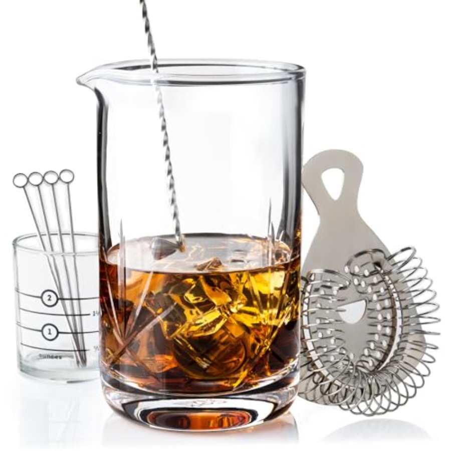 Cocktail Mixing Glass, Old Fas - đánh giá và giá Home Bar Set